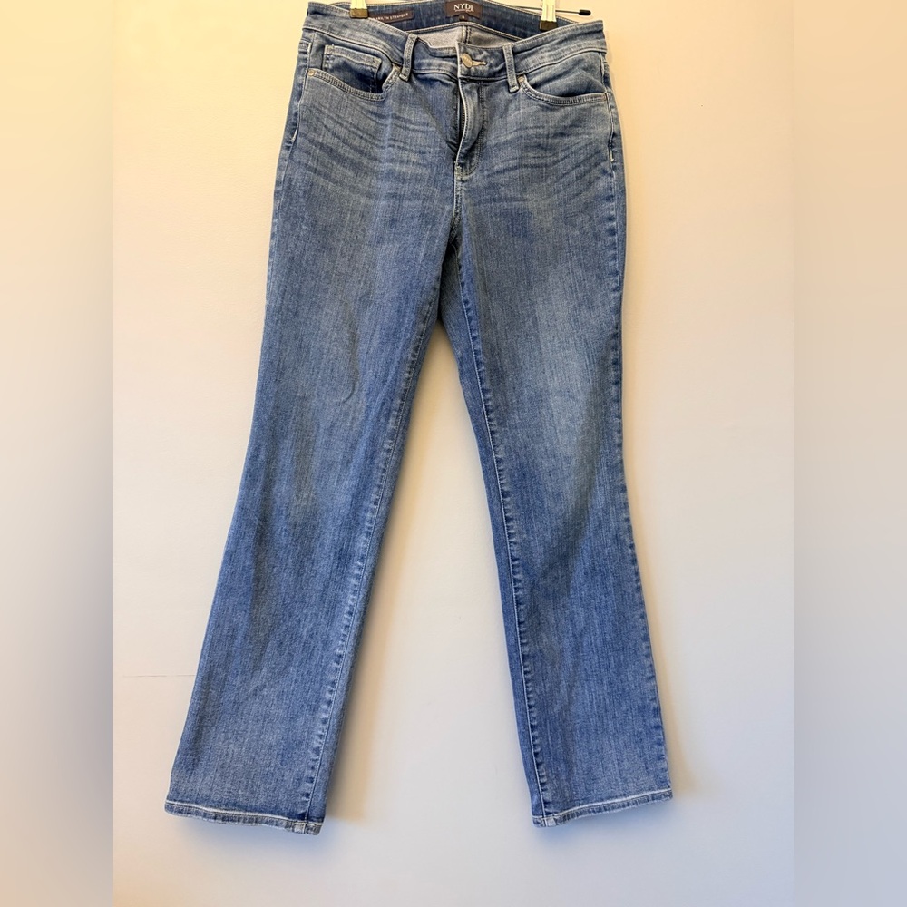 NYDJ Marilyn Straight Jeans Lift Tuck Stretch Denim Size 6
